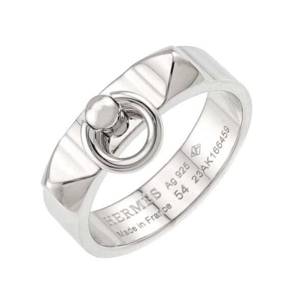 HERMES Ring SV 925 size54 6.25-6.5(US) 90282157 - Picture 1 of 6